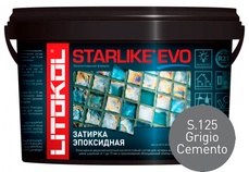 Затирка Starlike EVO GRIGIO CEMENTO S.125  2,5 кг. ZZ