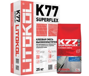 Клеевая смесь SuperFlex K77 серый 25 кг. ПП ZZ