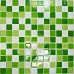 Мозаика CB606 бело-зеленый микс (чип 2.5x2.5) ZZ|30x30