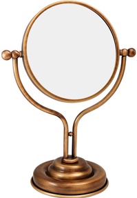 Зеркало косметическое, настольное , 3х кратное увеличение, (цв.бронза), Mirella ZZ