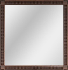 Зеркало Фреско 100, 990*990*22 мм, цвет орех, крепеж в комплекте ZZ