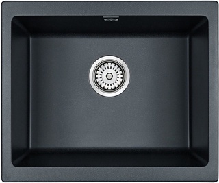 Мойка кухонная Paulmark Gera PM205546-BLM черный металлик| 46x55x20