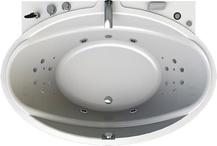 Акриловая ванна Radomir Лагуна Специальный Chrome 185x124 с пультом| 185x124x50