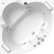 Акриловая ванна Radomir Сорренто 3 Спортивный Chrome 130x130 с пультом| 130x130x50