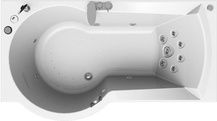 Акриловая ванна Radomir Валенсия Лечебный Chrome 170x95 левая с пультом| 170x95x48