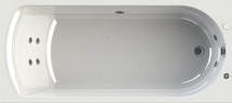 Акриловая ванна Radomir Wachter Николь с гидромассажем и экраном, форсунки хром| 180x80x48