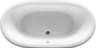 Ванна чугунная Newcast 170x85 см, внешнее покрытие белого цвета, Без ножек и слива - перелива XX