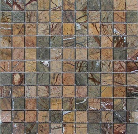 Мозаика из камня на сетке М20-108-25Р ZZ |30x30