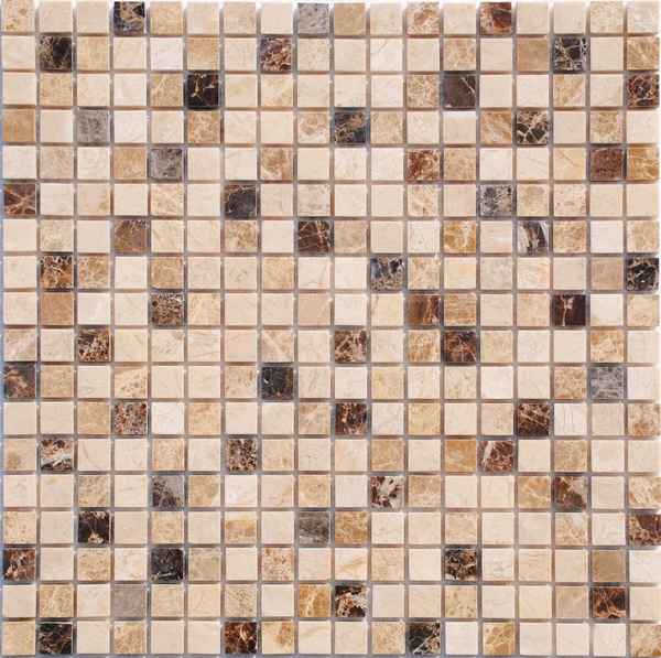 Мозаика из камня на сетке М20-273-15Р ZZ |30.5x30.5