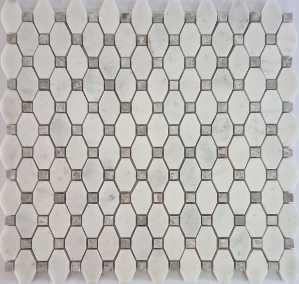 Мозаика из камня на сетке М20-352-Р ZZ 30.5x34.2