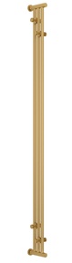 Полотенцесушитель "Хорда" 1800x195 мм, с вешалками 4 шт,подключ. 1/2, подключ вертикал/горизонт., цв.золото, ZZ