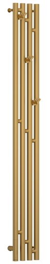 Полотенцесушитель электрический 1500x159 мм, подсключение слева, цв. матовое золото, ZZ