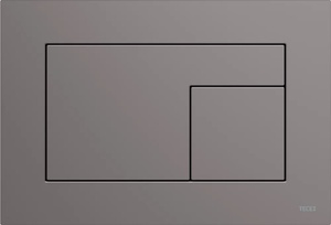 Панель смыва с двумя клавишами, для застеного модуля д/унитаза, (цв.антрацит), Grigio Londra TECEvelvet ZZ