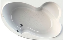Ванна акриловая "Ирма 1", 1690х1100x500 мм, правая, БЕЗ каркаса, слива-перелива и панели, белая