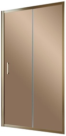 Дверь в нишу ZP, 125x190 см, двухсекционная раздвижная, профиль бронза, стекло бронза ZZ