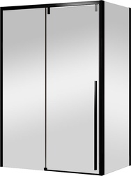 Душевой уголок 1200х900хh1950мм, прямоуг., правый/левый, (стекло тонированное 8мм Easy Clean, фурн.цв.черный мат.), Lugano ZZ