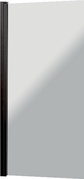 Душевая шторка на ванну, распашная, правая/левая, 800хh1400мм, (профиль цв.черный, стекло прозрачное 5мм), Vincea ZZ